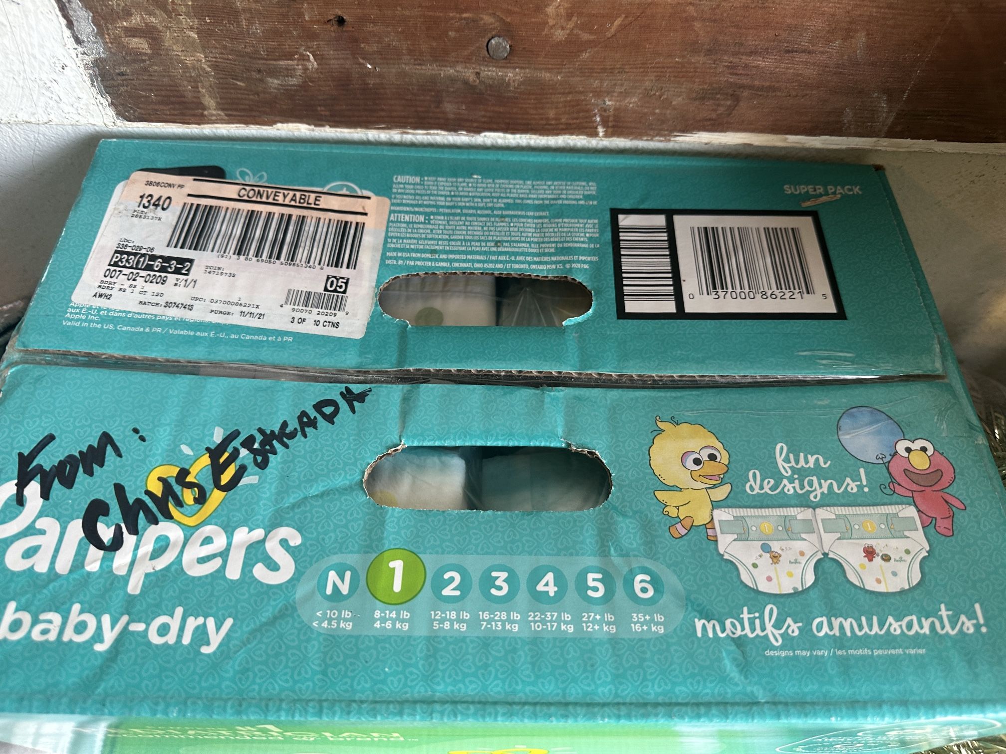 Diapers size 1 