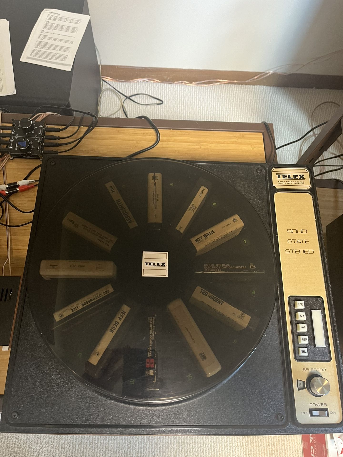 Telex 48D 8 Eight Track Tape SOLID STATE Stereo Cartridge Changer