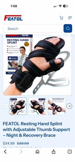 Resting hand splint
