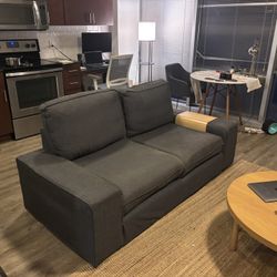 74” IKEA KIVIK Loveseat, Tresund anthracite, 494.828.27