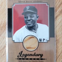 WILLIE MAYS UPPER DECK LEGENDARY LUMBER BAT RELIC 
