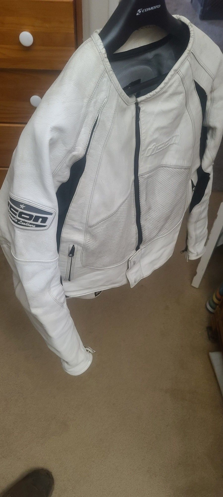 Icon riding jacket.