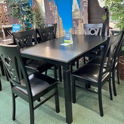 🚚Hot Deal🚚Brand New 7pc Dining Set: Table With Six Chairs $499, Delivery Available, Finance Available 