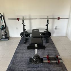 Fly Bird Weight Bench And Dumbbells