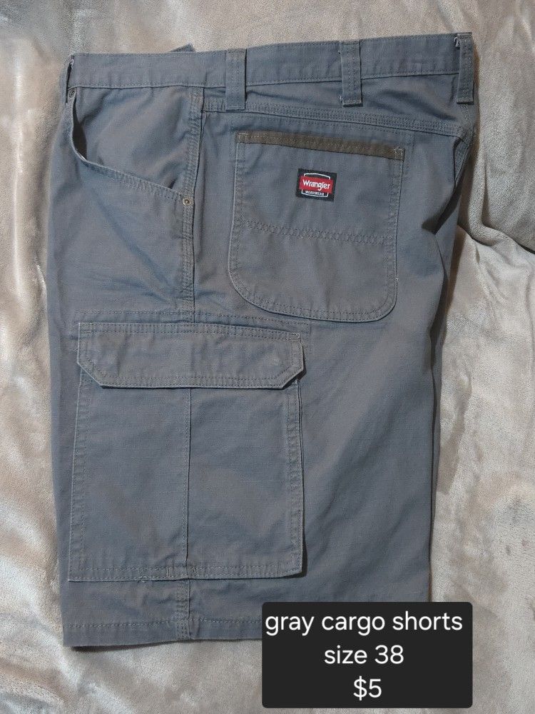 Men's Gray Cargo Shorts