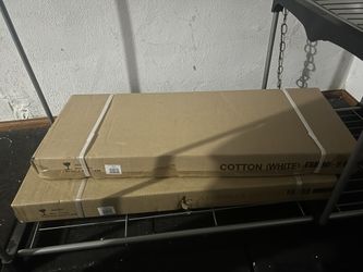 Two 30” White Floating Shelves