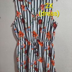 2X WOMENS CLOTHES DRESS (ROPA VESTIDO PARA MUJER TALLA 2X)