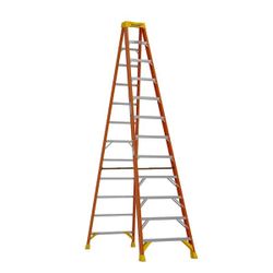 12 ft fiberglass ladder(16 ft. Reach Height)