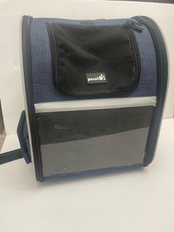 Pecute blue cat carrier backpack