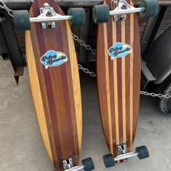 2- vintage wooden skateboards bolt in great shape asking $75.00  each