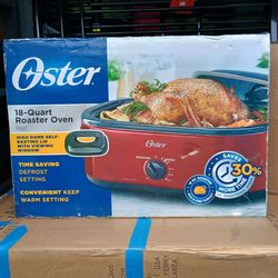 Oster 18-Quart Electric Roaster Oven (Fits 24lb Turkey or Massive Ham!)