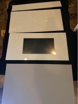 Samsung Bespoke glass door panels from a 4-Door French Door Refrigerator with Family Hub