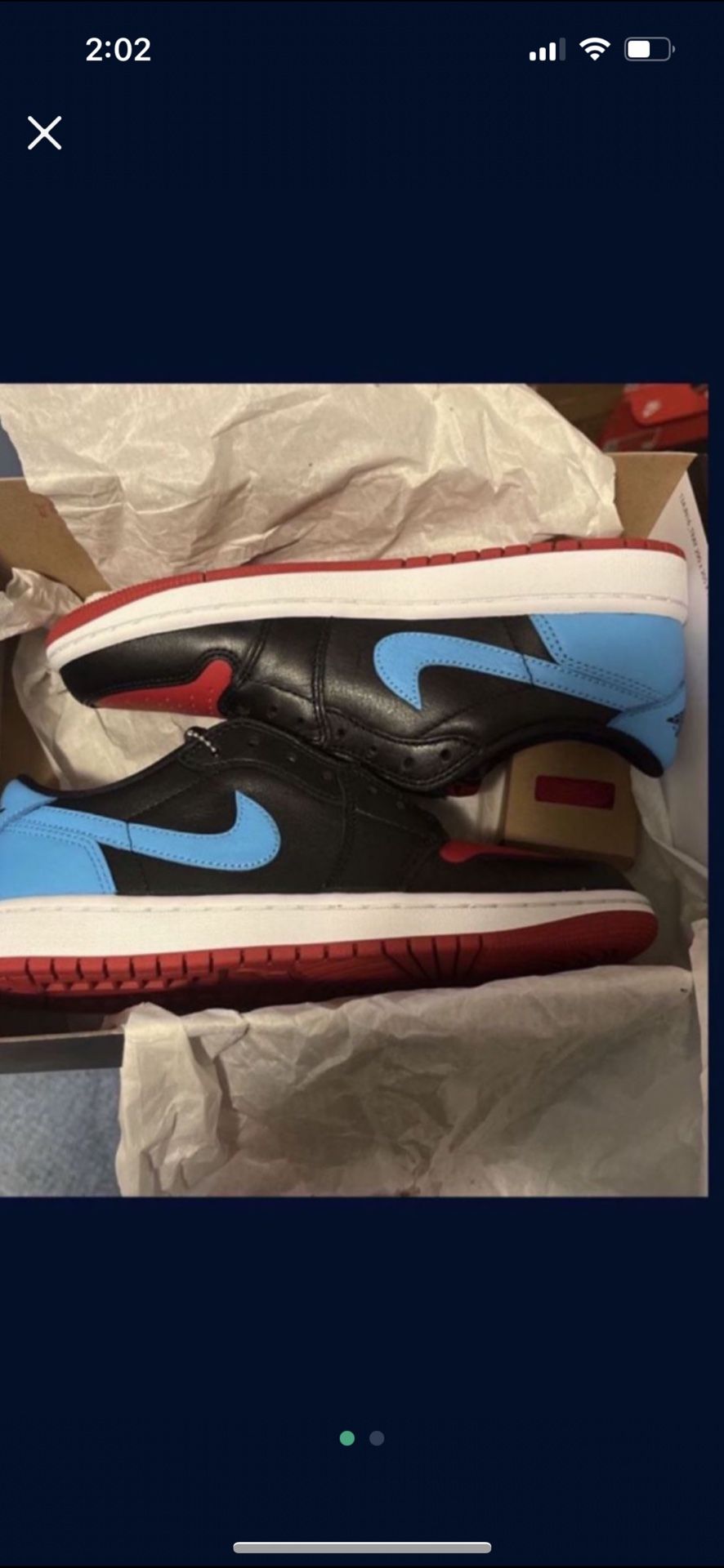 Size 7.5 Nike Women's Air Jordan 1 Low OG Shoes UNC to CHI Red Blue Black CZ0775-046 NEW