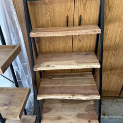High Quality Wooden Ladder Shelf 