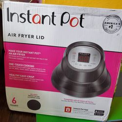 Instant Pot Air Fryer Lid 6 in 1, No Pressure Cooking Functionality, 6 Qt, 1500 W,Black.. 
