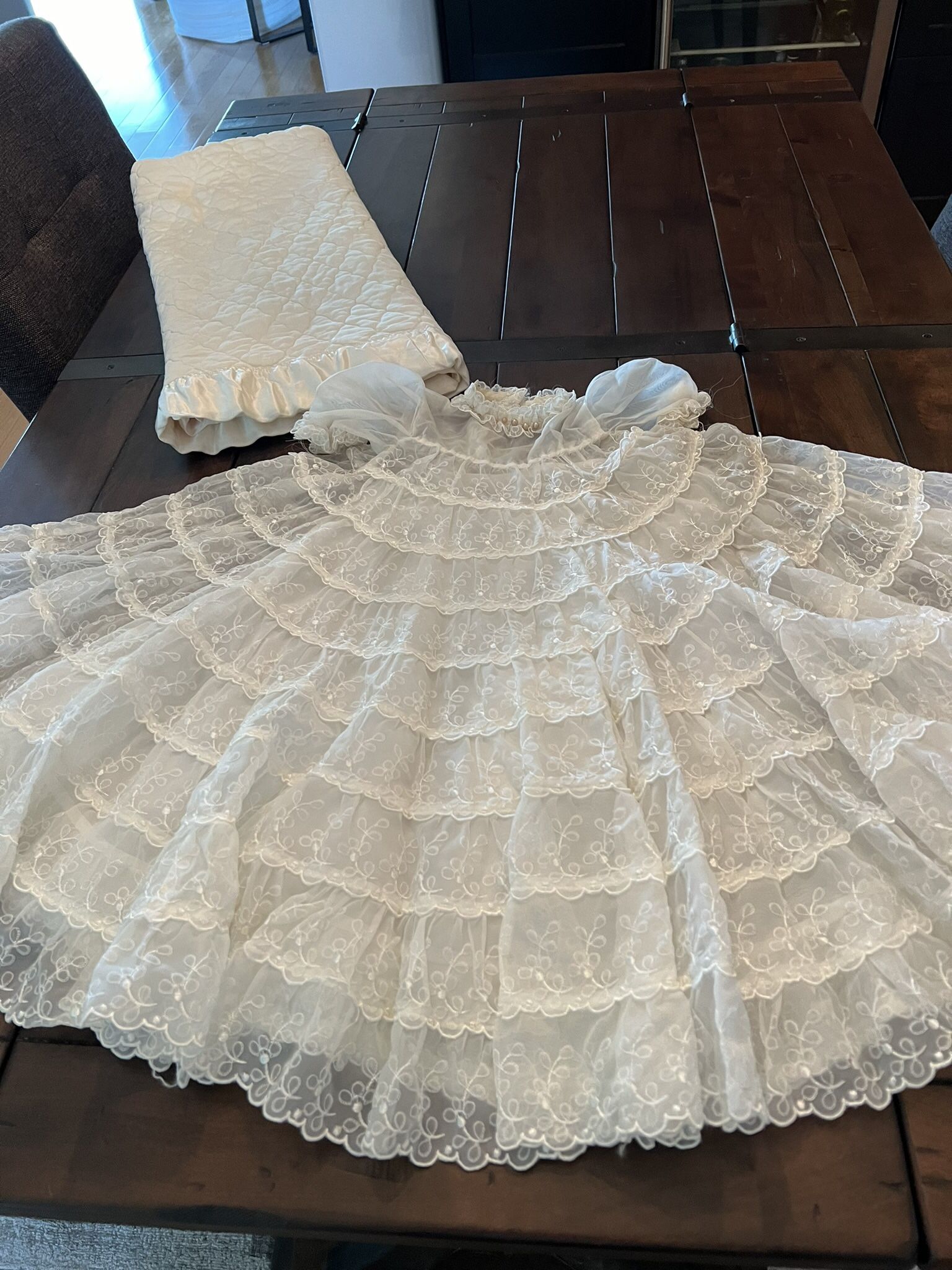 1950 Christening Gown With blanket