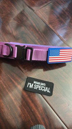 Purple size Large dog collar American new