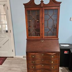 Antique Secretary Great Condition With Skeleton Key Included