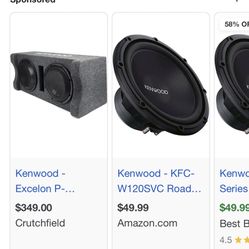 Kenwood 12” Subwoofers 