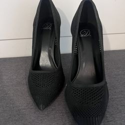 Mesh Black Heels 8