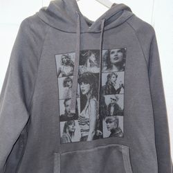 *New* Taylor Swift The Eras Tour US Dates Gray Hoodie, Size L