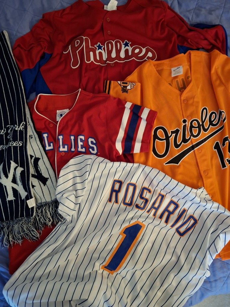 MLB Baseball Jerseys And Scarf, Adult And Youth Sizes