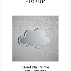 Crate and Barrel Cloud Wall Mirror 