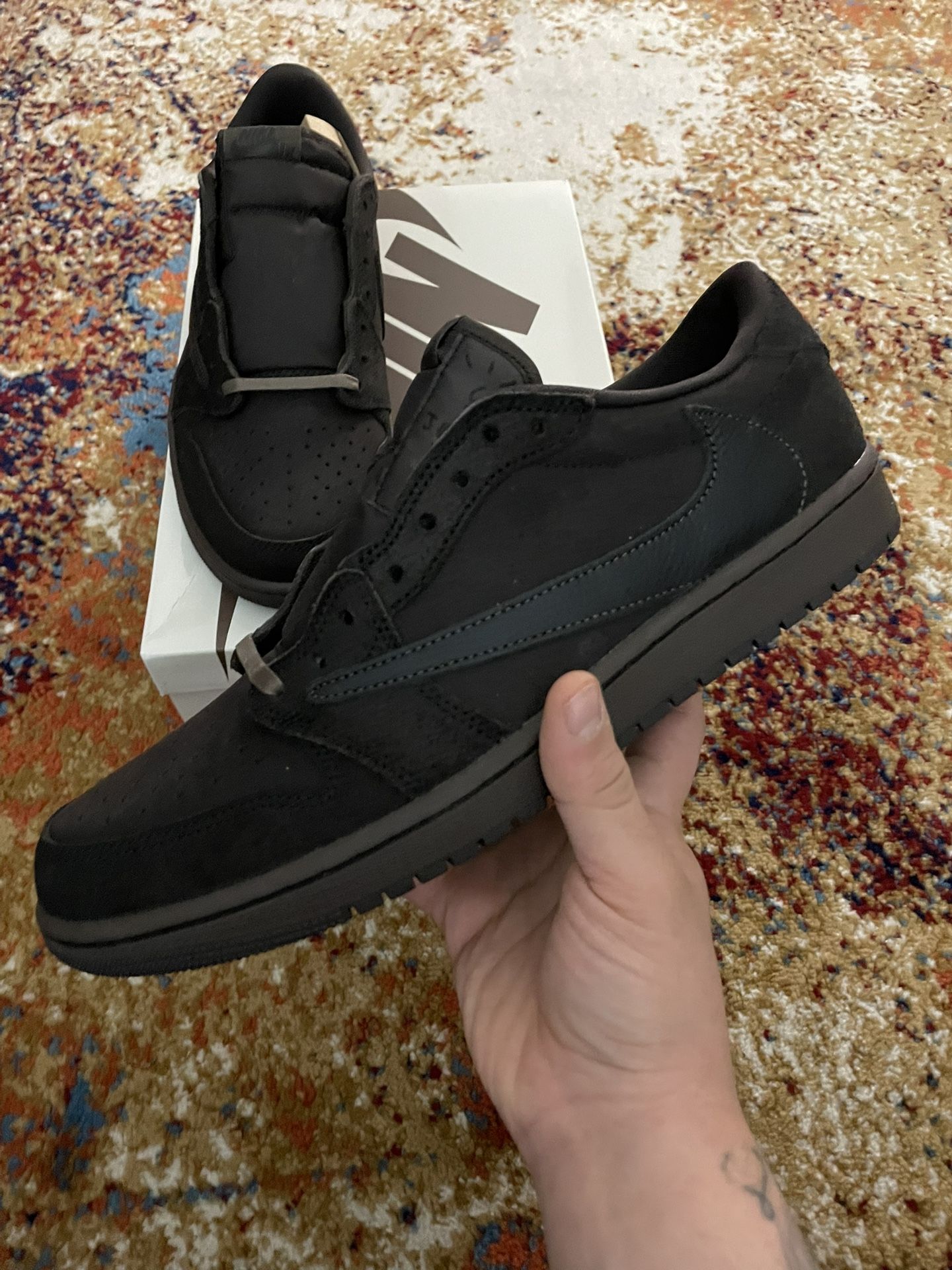 Jordan Retro 1 Low Travis Scott Velvet Brown