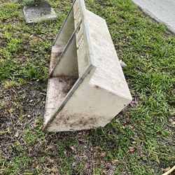 Cement double sink antique