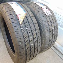 2 New Old Stock 255 55 19 Falken Ziex CT60 A/S Tires 107V 65,000 Mile Tire Date 2019