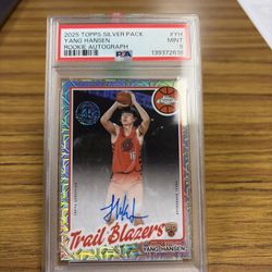 Yang Hansen #80cr2-yh 2025 Topps 1990 Chrome Rookie Autograph RC