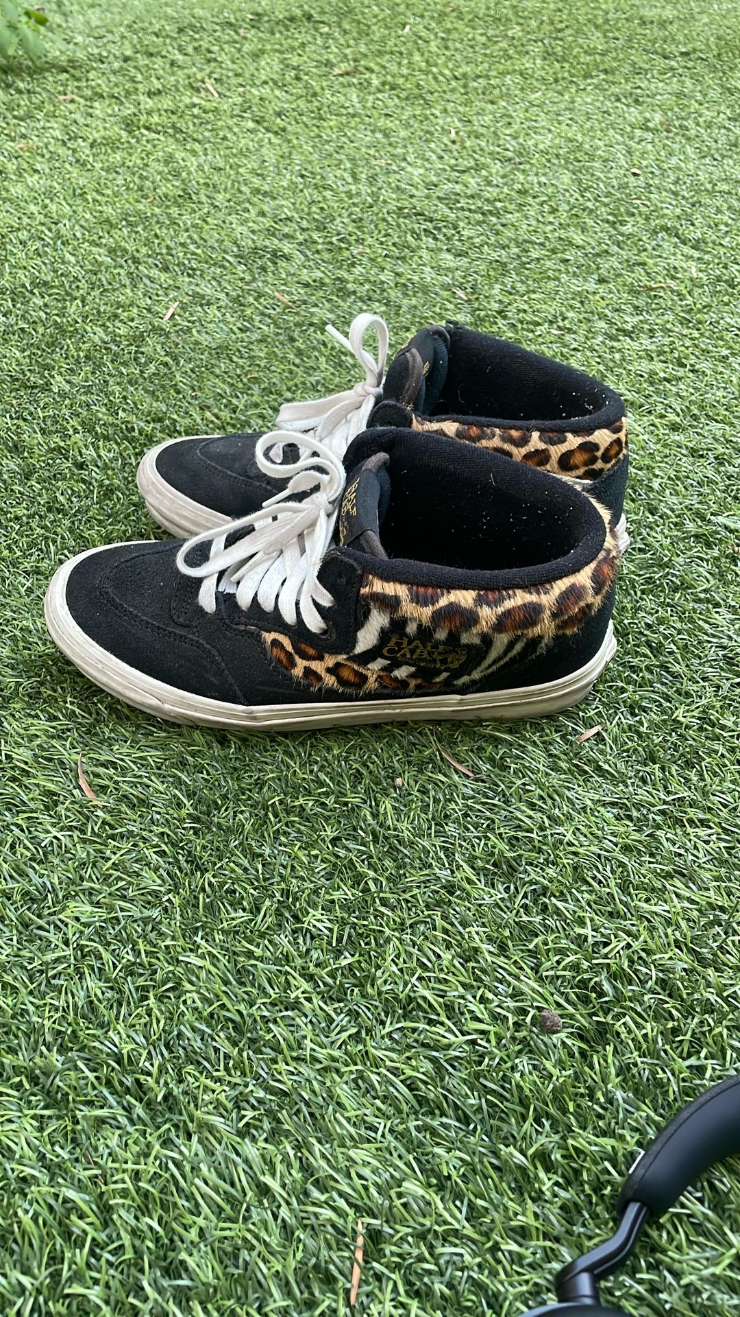 Vans Half Cab Animal Print Skate Shoes