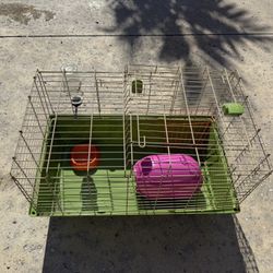 Guinea Pig Cage And Accessories 