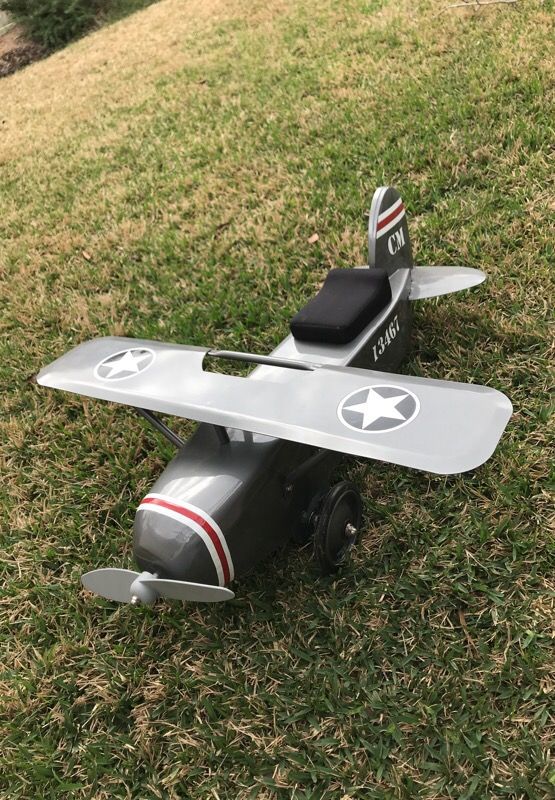 Vintage ride on kids airplane. Restoration hardware