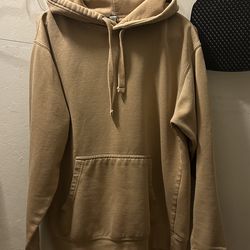 brown men hoodie size medium