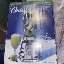 Oster 4655 Retro Chrome 3 Speed Blender Glass Jar