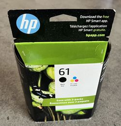 HP 61 2 pack -New Ink Never Opened