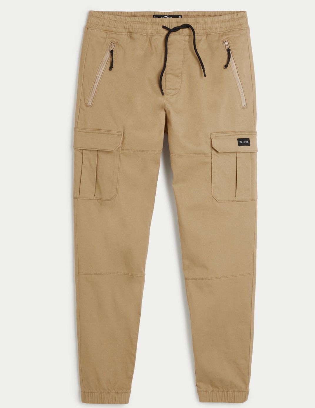 Large Men’s Twill Cargo Joggers- Hollister