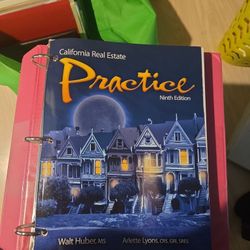 California  Real Estate Practice Ninth Edition By Walt Huber