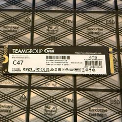 TEAMGROUP T-CREATE Classic C47 4TB PCIe4x4 NVMe SSD 7400/6600MB/s Graphene Sink Hard Drive