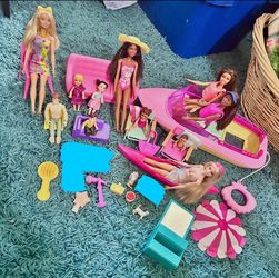 Barbie Lake adventure play set bundle