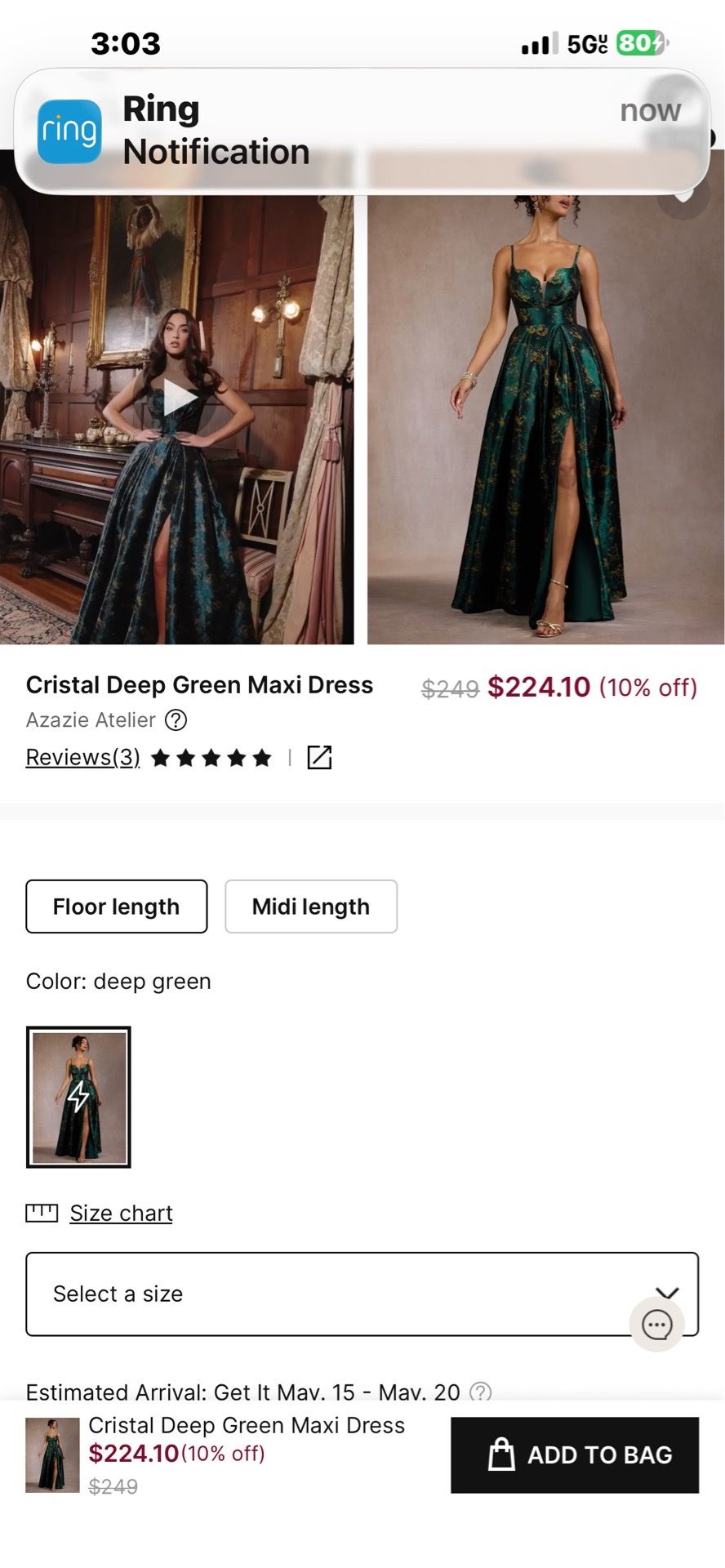 Prom dress