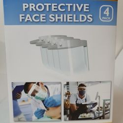 Panoptx Protective Face Shields 4 Pack. Double Sided w/ANTI-FOG Coatings. New.. Condition is "New". Face Shield : * Lightweight, Elastic Comfort Fit.