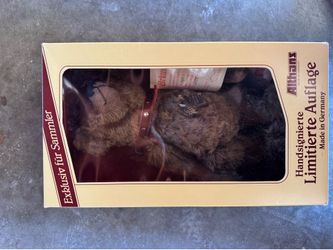 vintage Althans limited edition mohair teddy bear made in Germany. Number 467