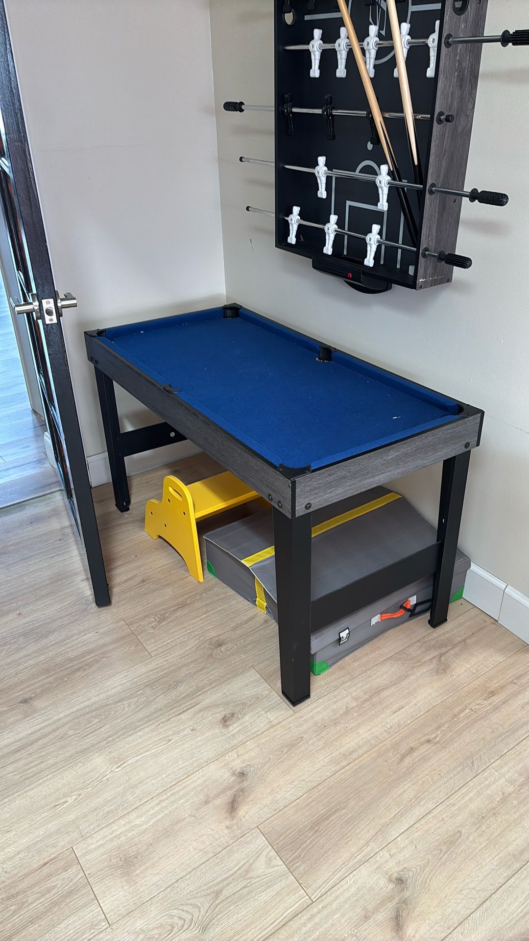 Kids Size Pool Table Ping Long Air Hockey Foosball