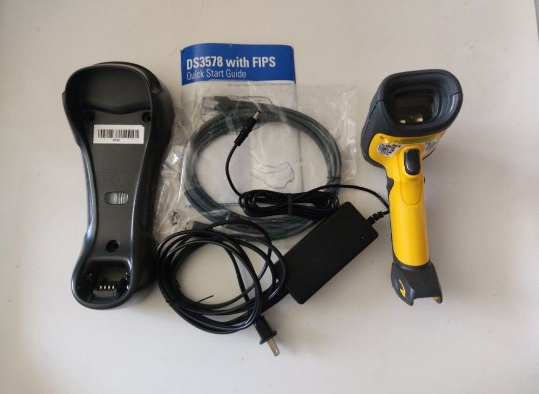 Motorola Barcode Scanner With Charger (Model: DS3578) For Sale 