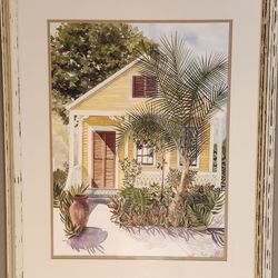 Hudson “Conch House II” – Tropical Original Framed Art