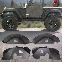 Front & Rear Inner Fender Liners Off Road ForJeep Wrangler JK/JKU 4WD 2007-2018 