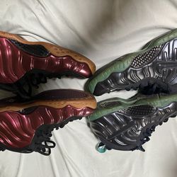 2 Pairs Of Nike Foamposites Size 9.5