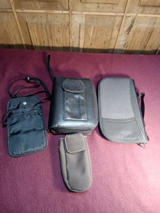 Lot of 4 Cases - Pouches - Bags - Phone Case - Daily Planner 